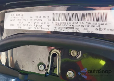 2016 Ram 1500 Longhorn из США, поврежденный, VIN 1C6RR6PT5GS269939